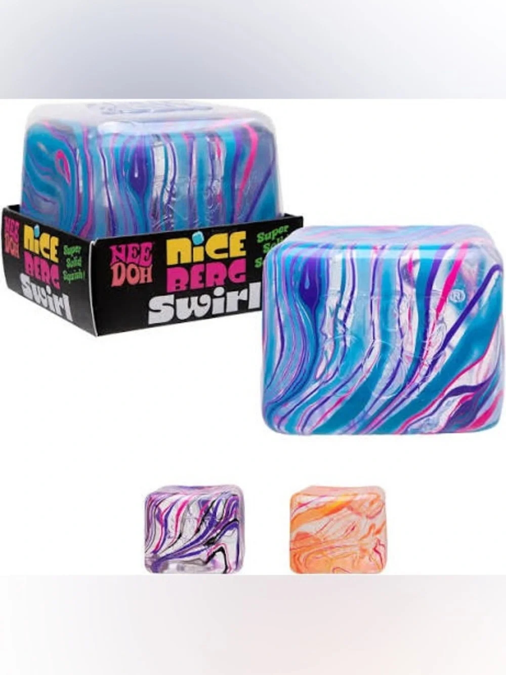 NEW Authentic NeeDoh Nice Berg or Nice Berg Swirl 🧊🌈✨